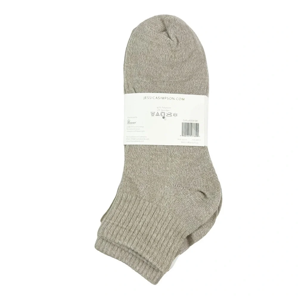 Jessica Simpson 8 Pairs Quarter Socks NEW